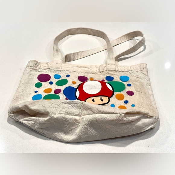 Limited Edition Club Nintendo Super Mario Mushroom Tote Bag - Picture 7 of 9
